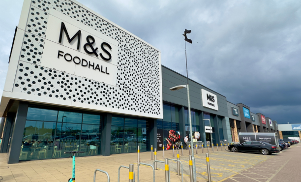 Marks & Spencer foodhall in a retail park