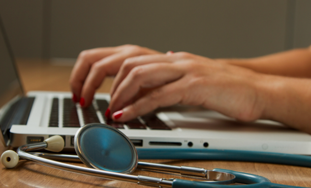 GP on laptop