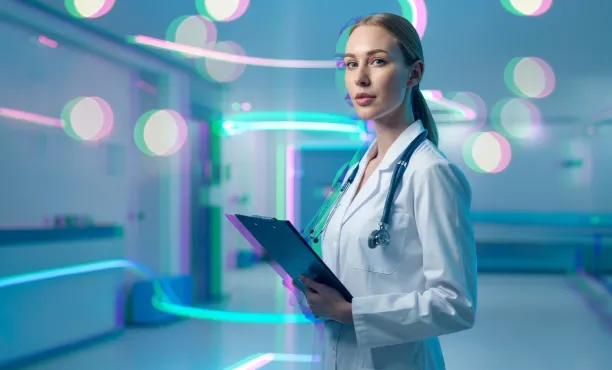Image of a doctor with a healthcare file