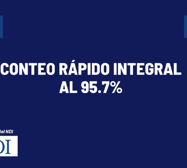 Conteo Rápido Integral de Ipsos Perú por encargo de Transparencia, en colaboración con el NDI