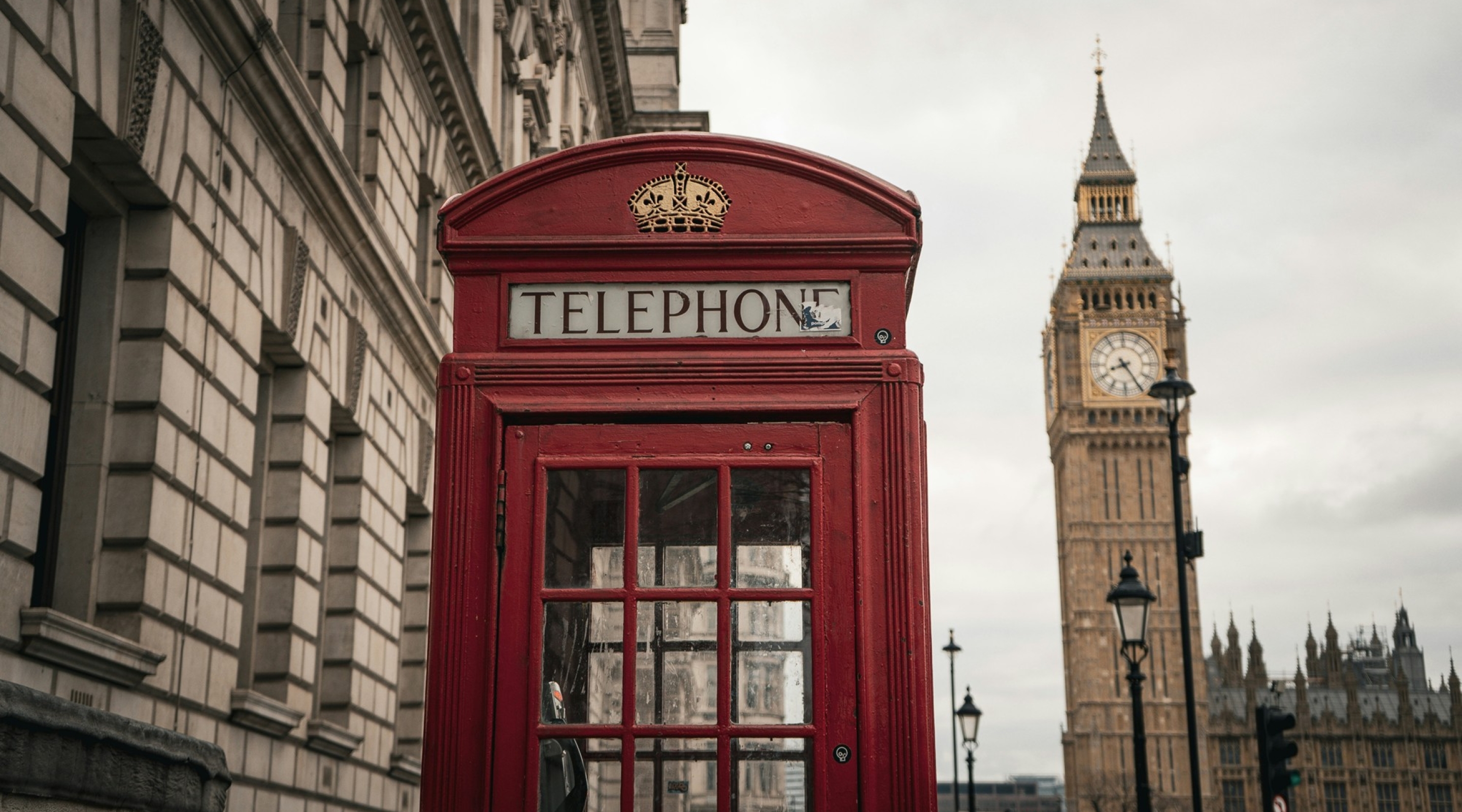 Red Phone Box and Big Ben