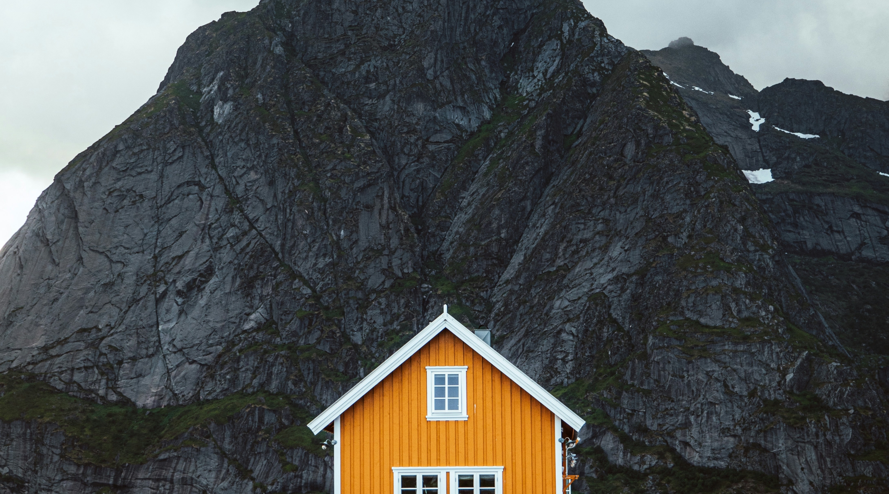 House and mountain