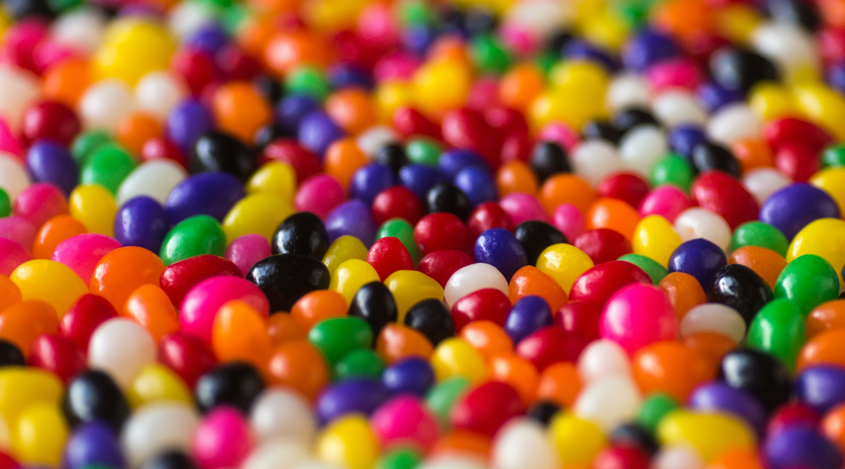 Tutti-frutti multi-coloured candy