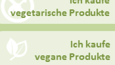 Vegetarische Handelsmarkenprodukte erwünscht