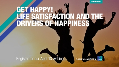 [WEBINAR] Get Happy! Life satisfaction and the drivers of happiness