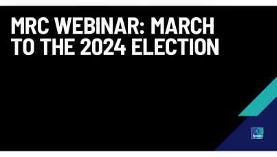 MRC Webinar: March to the 2024 Election