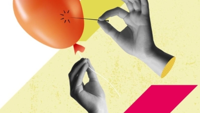 balloon being popped