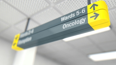 Oncology signposting in a hospital