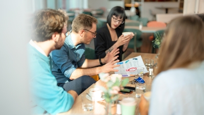 Team in einer Besprechung