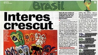 Pentru romani, echipa Braziliei si Coca Cola vor fi castigatoarele Campionatului Mondial de Fotbal