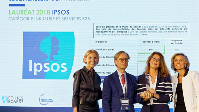 Ipsos remporte le Prix de la Mixité 2018