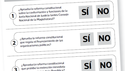 Intención de voto en el referéndum 2018
