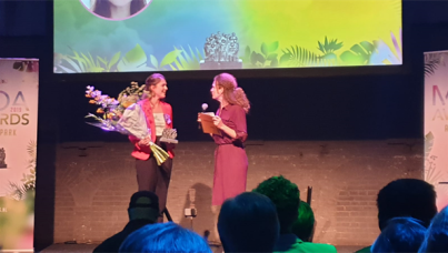 Pauline wint Young Talent MoAward 