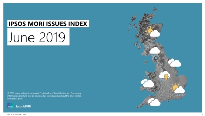 Ipsos Issues Index June 2019 front page