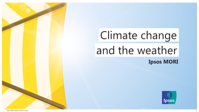 Climate change and the weather