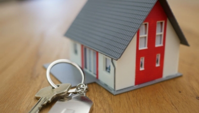 Key ring with house