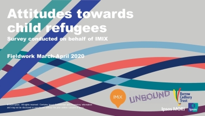 Front slide reading attitudes towards child refugees