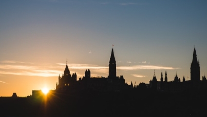 Sunset over Parliament Hill