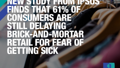 New Study from Ipsos finds that 61% of Consumers Are Still Delaying Brick-and-Mortar Retail for Fear of Getting Sick 