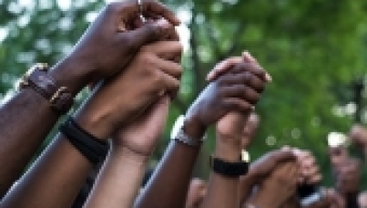 Holding hands together