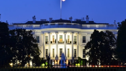 White House at night
