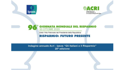 Indagine I Italia I Risparmio I Ipsos I Acri