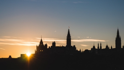 Sunset over Parliament Hill
