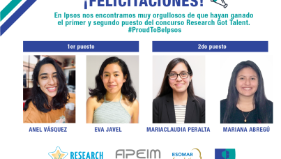 Investigadores de Ipsos Perú ganan por segundo año el Research Got Talent
