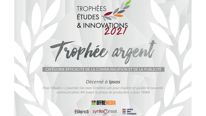 Creative Excellence remporte l'Argent au Trophée Etudes et Innovation 2021