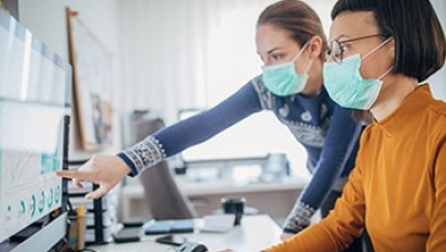Working with face masks | New normal with Covid-19 | Coronavirus | Ipsos