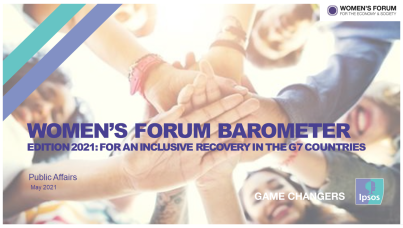 Women's Forum Barometer 2021:  an urgent call for an inclusive recovery