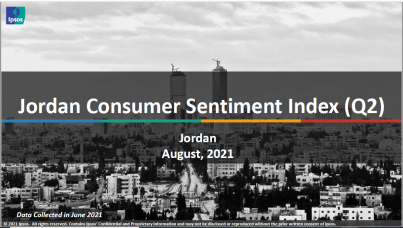 Ipsos’ Jordanian Consumer Sentiment Index Q2 2021