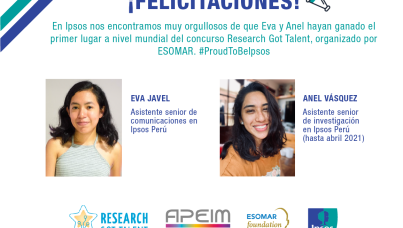 Investigadoras de Ipsos Perú ganan la edición mundial de Research Got Talent 2021