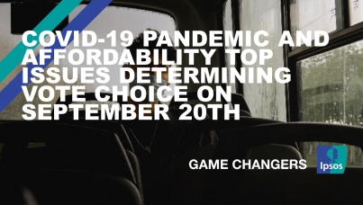 COVID-19 Pandemic and Affordability Top Issues Determining Vote Choice on September 20th