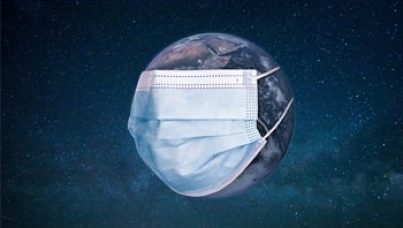 Earth with face mask | Climate change and coronavirus | Ipsos