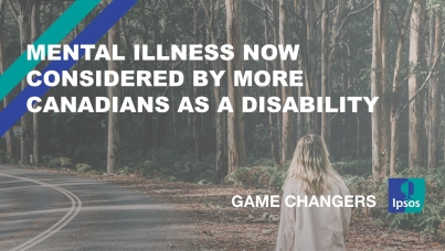 Mental Illness now Considered by More Canadians as a Disability 