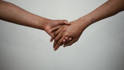 Holding hands