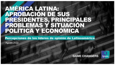 América Latina:  aprobación de sus presidentes, principales problemas y situación política y económica