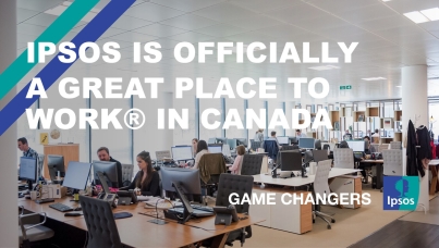 Ipsos is officially a Great Place to Work® in Canada
