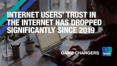 Internet users’ trust in the Internet has dropped significantly since 2019