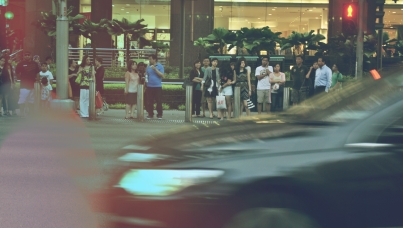 Singapore streets citizens public