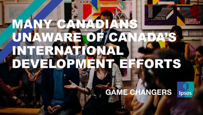 Many Canadians Unaware of Canada’s International Development Efforts