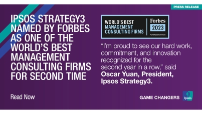 Ipsos Strategy3 named by Forbes as one of the World’s Best Management Consulting Firms for second time
