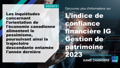 Les inquiétudes concernant l'orientation de l'économie canadienne alimentent le pessimisme, poursuivant ainsi la trajectoire descendante entamée l'année dernière