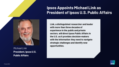 Michael Link appointed as President of Ipsos U.S. Public Affairs 