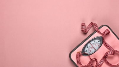 weighing scales and tape measure