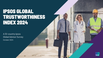 Ipsos Global Trustworthiness Index 2024