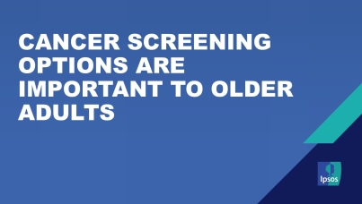 Cancer screening options are important to older adults