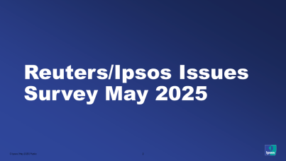 Reuters/Ipsos Issues Survey May 2025