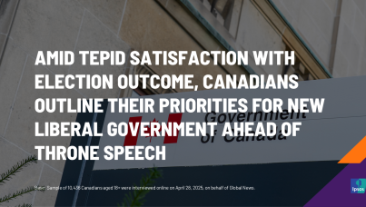 Amid Tepid Satisfaction with Election Outcome, Canadians Outline Their Priorities for New Liberal Government Ahead of Throne Speech